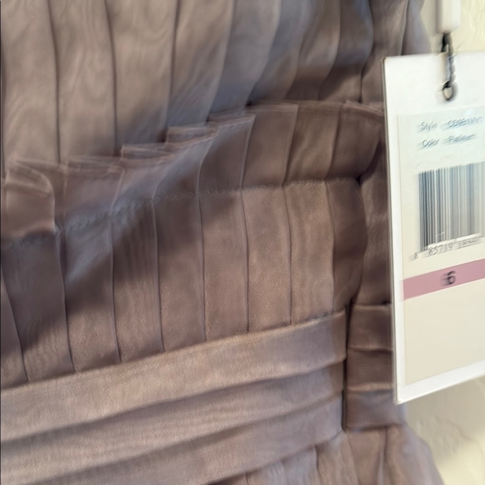 Calvin Klein Mauve Tiered Mini Dress - Picture 3 of 8
